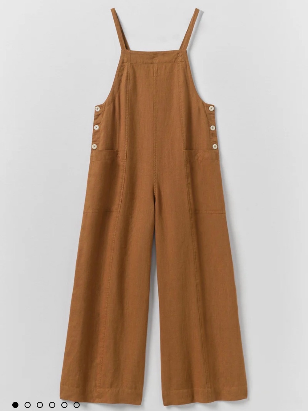 Garment Washed Linen Pocket Jumpsuit